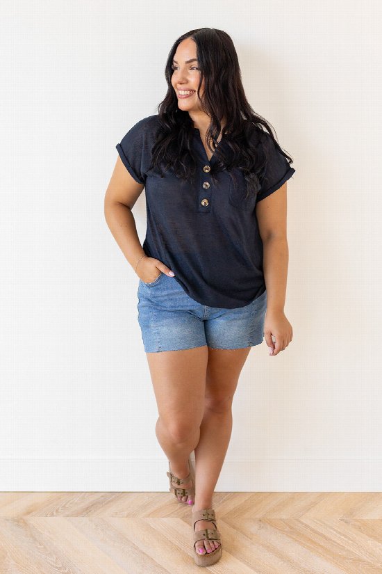 Light As Air Henley Tee